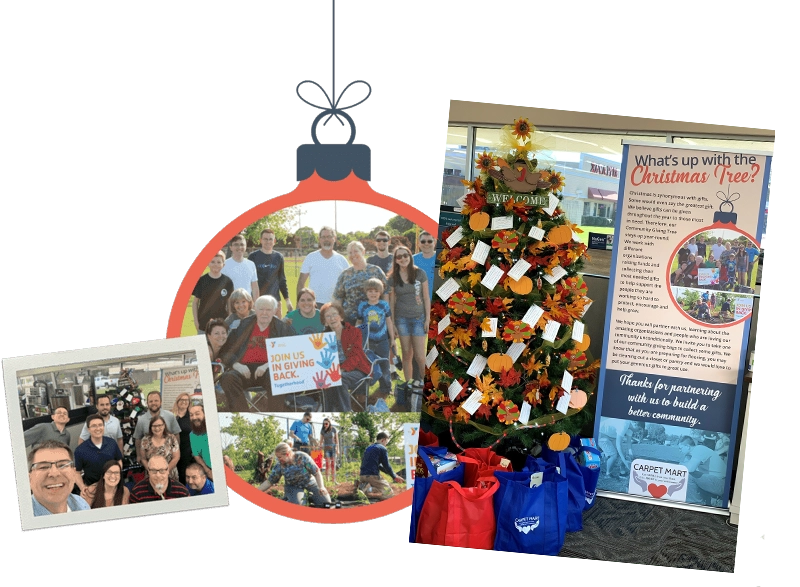 Community Giving Tree at Carpet Mart